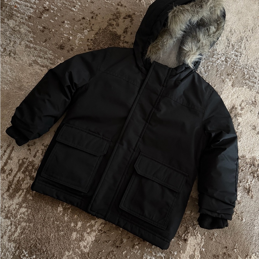 Cat & Jack Black Jacket with Gray Lining